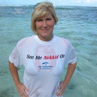 Wet T-shirt - Voyeur , Wet T-shirt, Voyeurweb Logo, Vw Logo, Ocean, See&#45;through Shirt