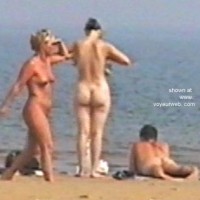 Blonde on English Beach