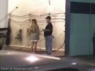 Pic #1Flashing Truck Stop Workers Eating Cum in The Family Van 1 of 14