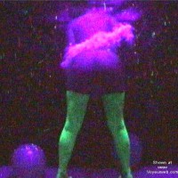 neon paint and black lights