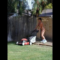 Tm Doing Yard Work Nude