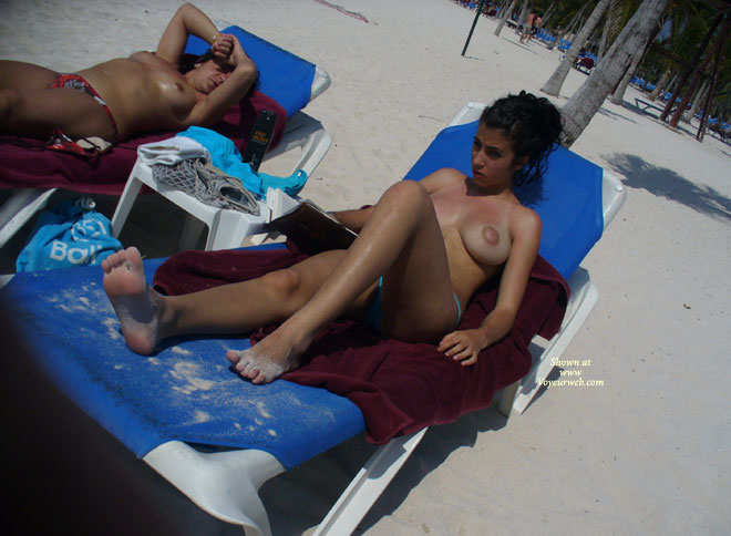 Pic #1Perky Breasts On The Beach