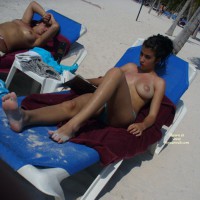 Pic #1Perky Breasts On The Beach