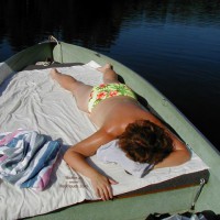 Pic #1Northern Wife Sunbathing My Pussy