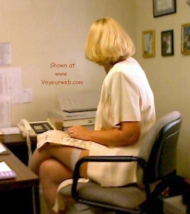 Pic #1Phoebe at the office, part 1