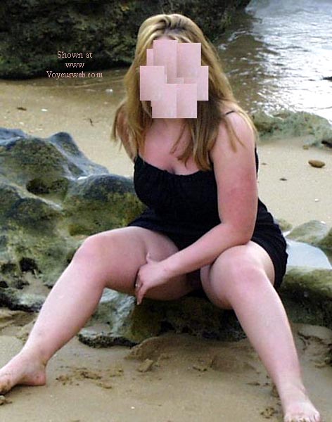 Pic #1 21 y/o wife nude on Spanish beach