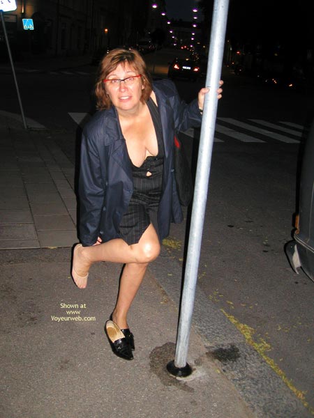 Pic #1Monica Sits Down For A Rest.