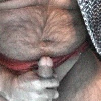 Pic #1M* stroking it while the wife drives