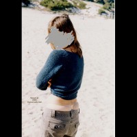 Transparent Thong On The Beach