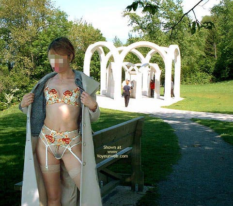 Pic #1Julie Hsavoie At The Fountain 2