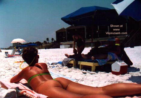Pic #1 Green Thong