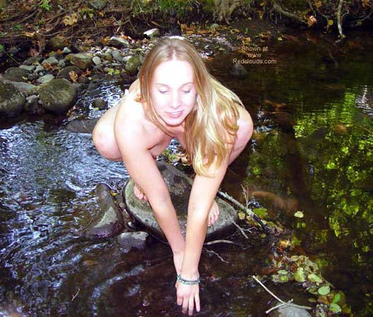 Pic #1Scout Getting Naked in The River 2