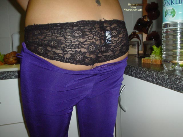 Tramp Stamp - Rear View , Tramp Stamp, Rear View, Black Lace Undies