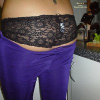 Tramp Stamp - Rear View , Tramp Stamp, Rear View, Black Lace Undies