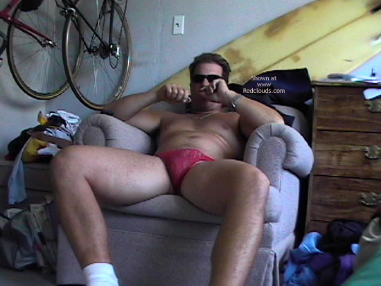 Pic #1M* Jackoff in GF's Pink Panties 2