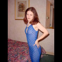 Blue Fishenet Dress