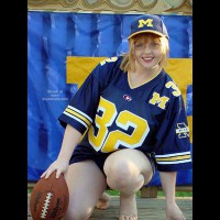 Redheaded Michigan Fan, Go Blue!!