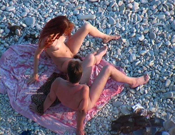 Pic #1Voyeur Blowjob On The Beach