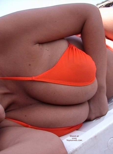 Pic #1Busty Wife On The Rocks