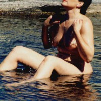 Mrs.Cleaver Bathing At The Lake