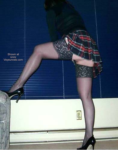 Pic #1Hiheels in School Plaid