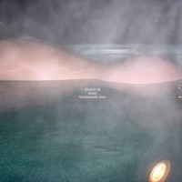 Daphne in The Hot Tub On a Moonlit Spring Night