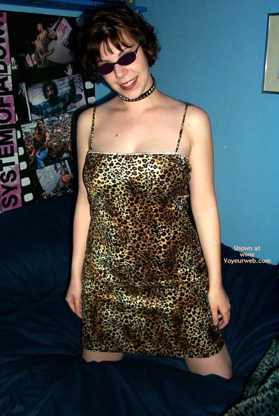 Pic #1 Kitty Kim'S  Leopard Dress And Collar