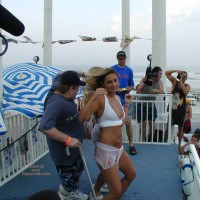 Twins Kissing On Springbreak