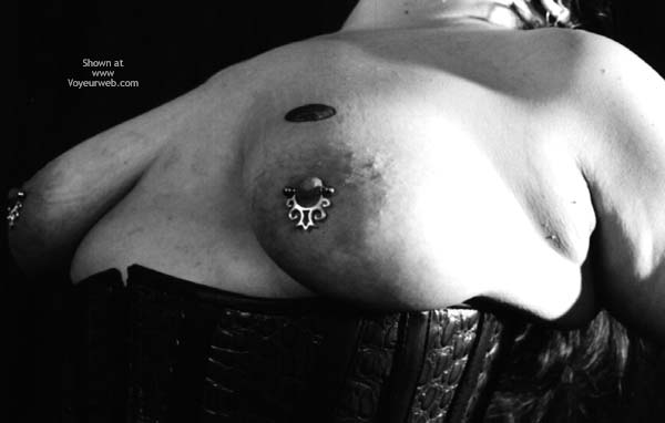Pic #1Leather and Silver in B/W