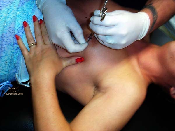Pic #1Stephanie Gets Peirced