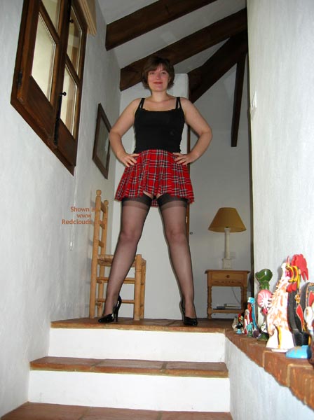 Pic #1Sexy In Stockings On Steps