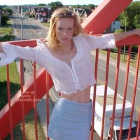 Flashing On Bridge Over Main Street