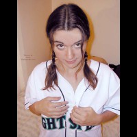 Pic #1Nina in Baseball Jersey