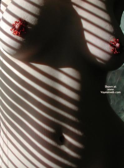 Nipple Rings - Large Breasts, Nipples , Nipple Rings, Firm Breasts, Window Shade Nipples, Nipple Jewelry, Tantalizing Tits Trimmed With Flowers