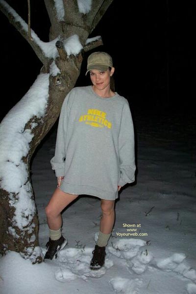 Pic #1Angelic Michele Playing In The Snow