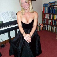 My Large Breasts Popping Out of An Evening Dress