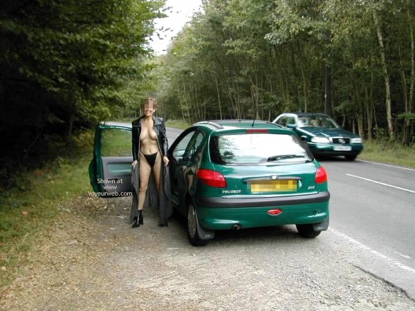 Pic #1D.D.46...Leather Jacket and Heels