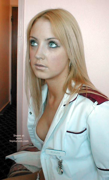 Nurses Bra - Bra, Long Hair , Nurses Bra, Lost In Sex, Blonde Woman, No Nudity, Nurses Uniform, Long Blond Hair, Showing Bra