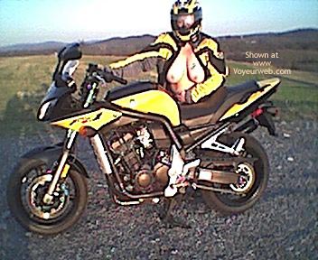 Pic #1Naked Sportbike and Bare Breasted Wife
