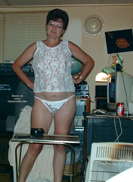 Pic #1 Marie at 49 in White Lace