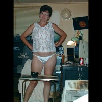 Marie at 49 in White Lace