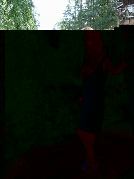 Pic #1Vicious Babe Posing And Stripping In Da Forest