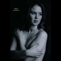 Look Of Sophistication - Topless, Nude Amateur , Serious Nude, Portrait Face, Serious Pose, A Little Shy, Classic Topless Pose, Self Hug, Perfect Looking Lady