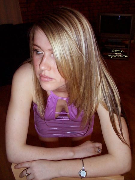 Pic #1Sexy Pink Latex Dress