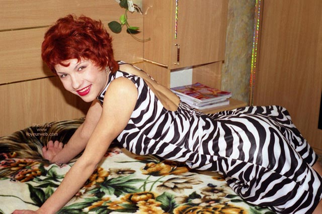 Pic #1Helen Undressed Zebra Dress And Bikini