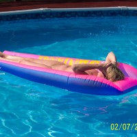 Pic #1Wife Sunning In Pool