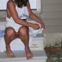 Missouri Farmwife Hangin Out In The Yard