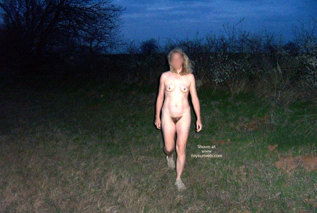 Pic #1 Wife On Country Lane At Dusk