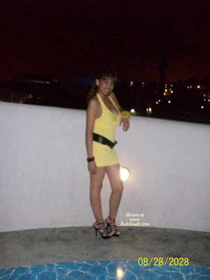Pic #1Sexy Yellow Mini Dress