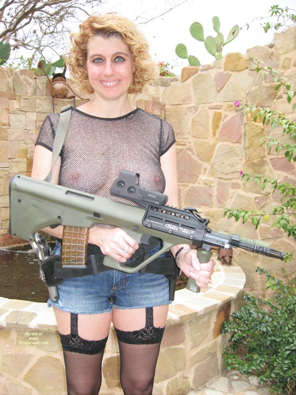 Pic #1 Texas Kim With Guns I
